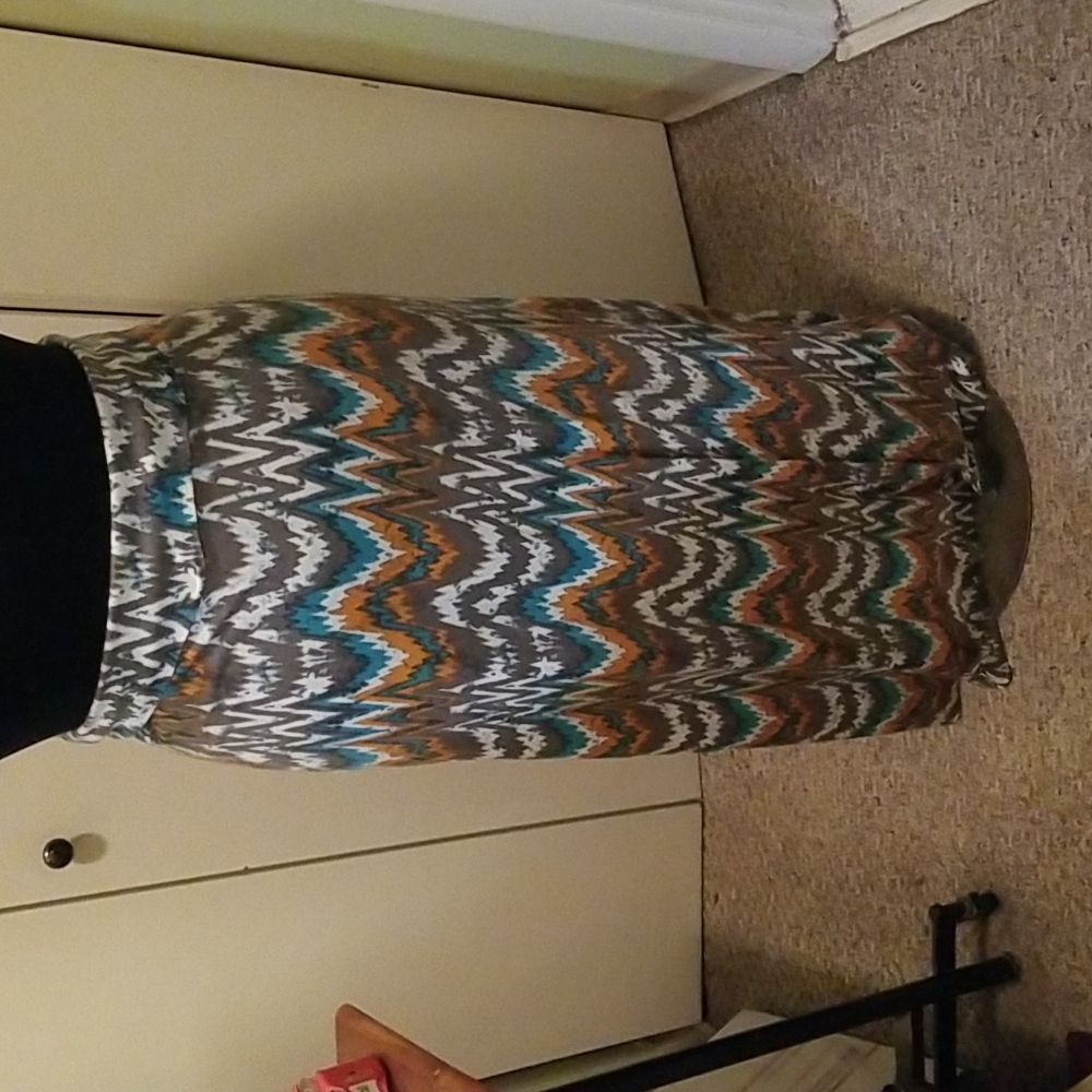 EUC Super Cute Knit Maxi Skirt